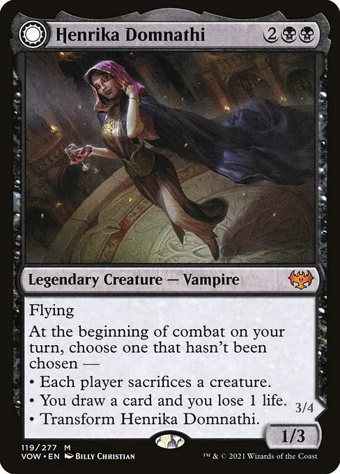 Henrika Domnathi // Henrika, Infernal Seer — Innistrad: Crimson Vow