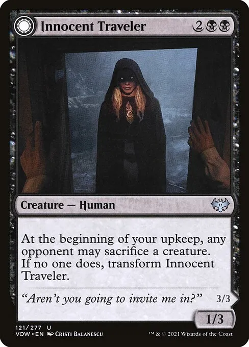 Innocent Traveler // Malicious Invader — Innistrad: Crimson Vow