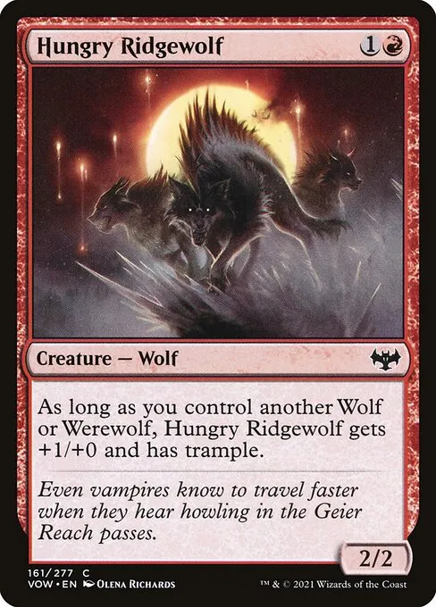 Hungry Ridgewolf — Innistrad: Crimson Vow