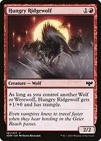 Hungry Ridgewolf — Innistrad: Crimson Vow