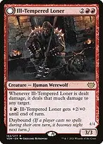 Ill-Tempered Loner // Howlpack Avenger — Innistrad: Crimson Vow