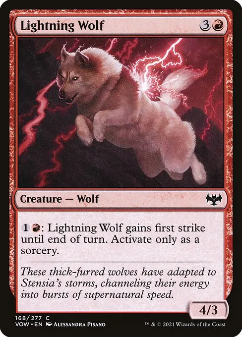Lightning Wolf — Innistrad: Crimson Vow
