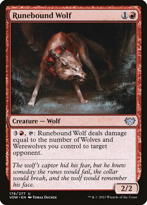 Runebound Wolf — Innistrad: Crimson Vow