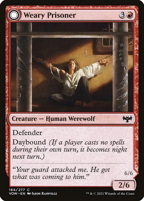 Weary Prisoner // Wrathful Jailbreaker — Innistrad: Crimson Vow