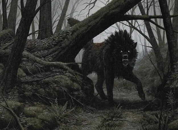 Art detail — Snarling Wolf