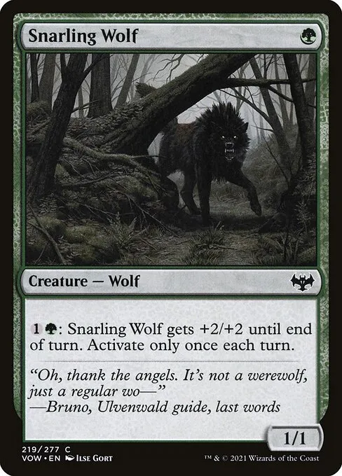 Snarling Wolf — Innistrad: Crimson Vow
