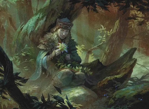Art detail — Weaver of Blossoms // Blossom-Clad Werewolf