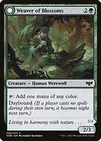 Weaver of Blossoms // Blossom-Clad Werewolf — Innistrad: Crimson Vow