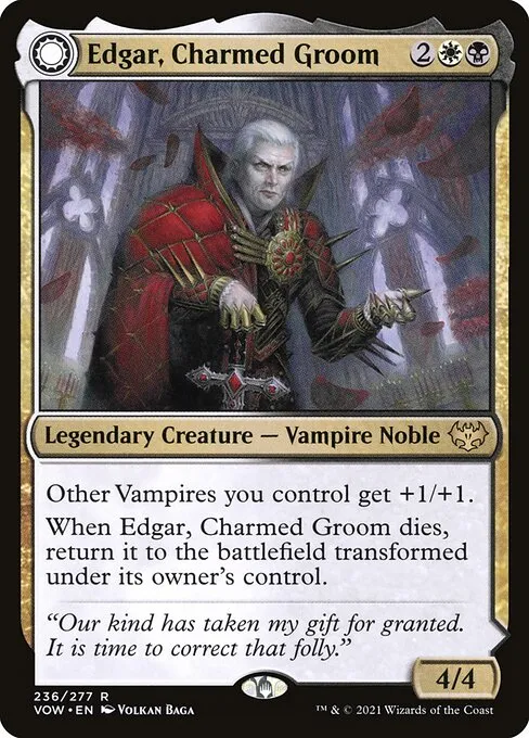 Edgar, Charmed Groom // Edgar Markov's Coffin — Innistrad: Crimson Vow