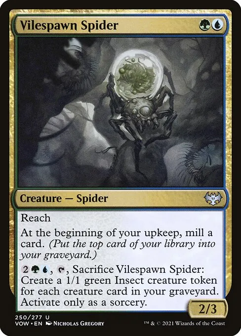 Vilespawn Spider — Innistrad: Crimson Vow