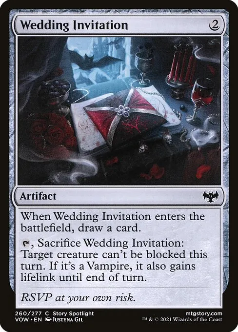 Wedding Invitation — Innistrad: Crimson Vow