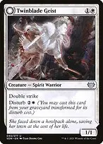 Twinblade Geist // Twinblade Invocation — Innistrad: Crimson Vow