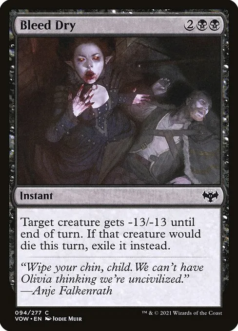 Bleed Dry — Innistrad: Crimson Vow