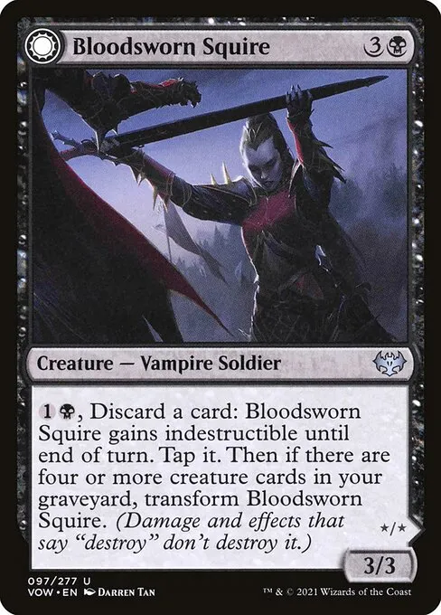 Bloodsworn Squire // Bloodsworn Knight — Innistrad: Crimson Vow