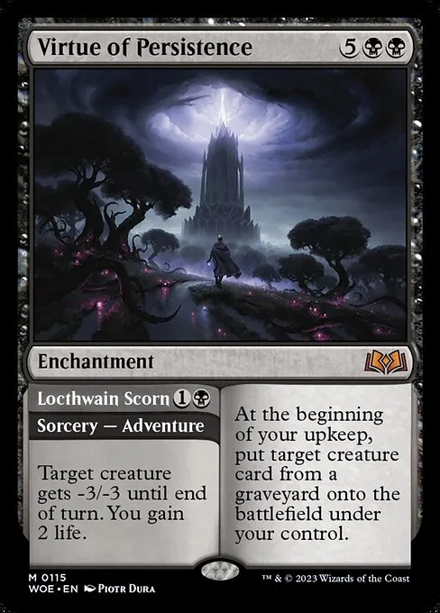 Virtue of Persistence // Locthwain Scorn — Wilds of Eldraine