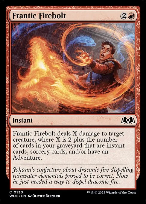 Frantic Firebolt — Wilds of Eldraine