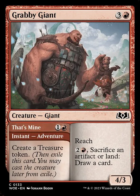 Grabby Giant // That's Mine — Wilds of Eldraine