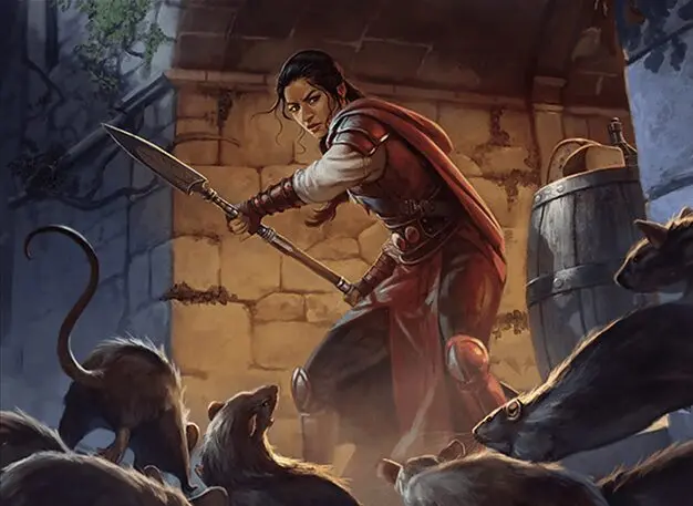 Art detail — Harried Spearguard