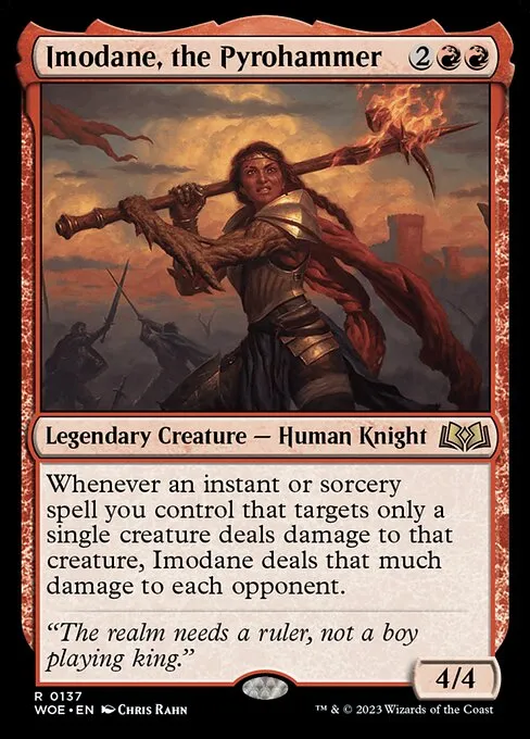 Imodane, the Pyrohammer — Wilds of Eldraine