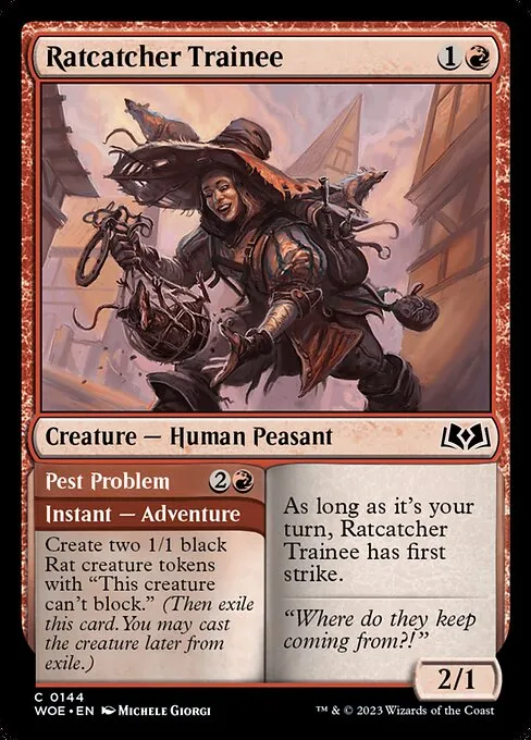 Ratcatcher Trainee // Pest Problem — Wilds of Eldraine