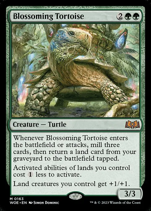 Blossoming Tortoise — Wilds of Eldraine