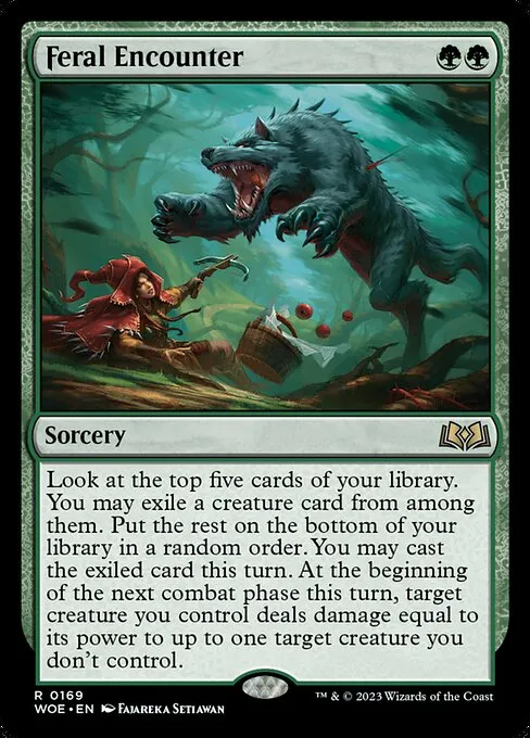 Feral Encounter — Wilds of Eldraine