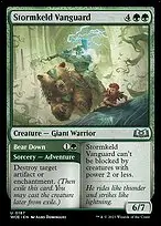 Stormkeld Vanguard // Bear Down — Wilds of Eldraine