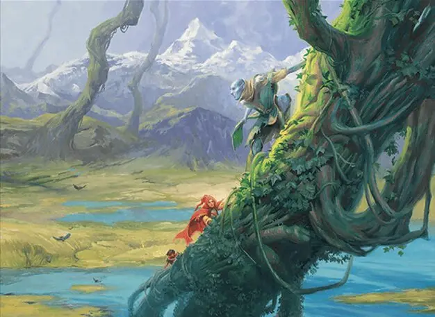 Art detail — Up the Beanstalk