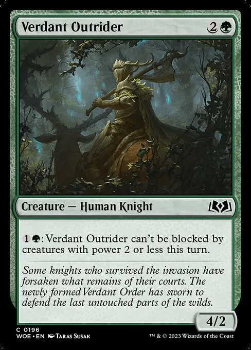 Verdant Outrider — Wilds of Eldraine