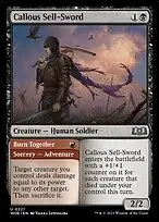 Callous Sell-Sword // Burn Together — Wilds of Eldraine