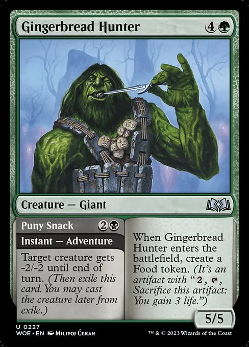 Gingerbread Hunter // Puny Snack — Wilds of Eldraine
