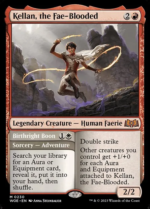 Kellan, the Fae-Blooded // Birthright Boon — Wilds of Eldraine