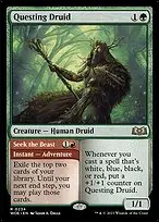 Questing Druid // Seek the Beast — Wilds of Eldraine