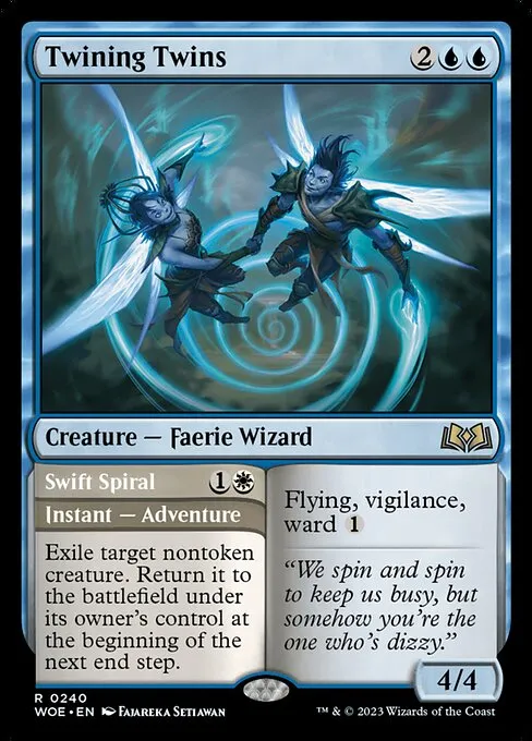 Twining Twins // Swift Spiral — Wilds of Eldraine