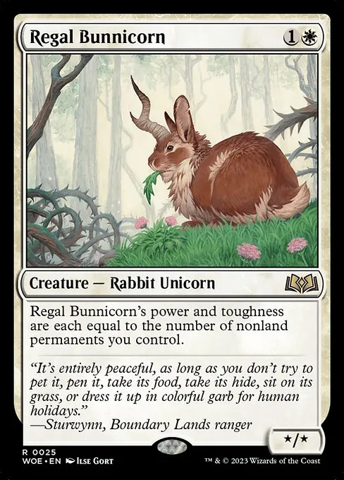 Regal Bunnicorn — Wilds of Eldraine