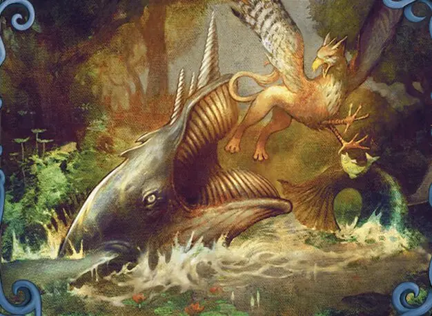 Art detail — Horned Loch-Whale // Lagoon Breach