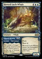 Horned Loch-Whale // Lagoon Breach — Wilds of Eldraine
