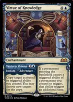 Virtue of Knowledge // Vantress Visions — Wilds of Eldraine