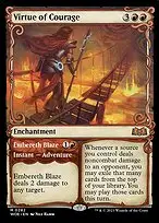 Virtue of Courage // Embereth Blaze — Wilds of Eldraine