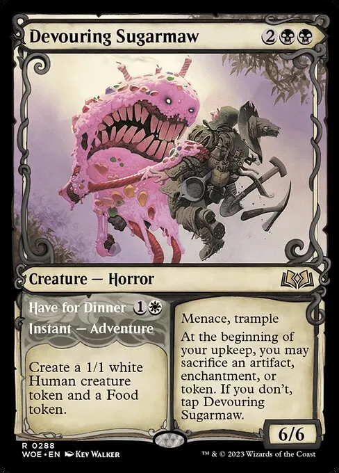 Devouring Sugarmaw // Have for Dinner — Wilds of Eldraine