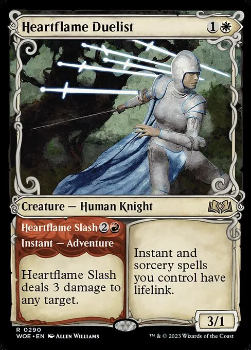 Heartflame Duelist // Heartflame Slash — Wilds of Eldraine
