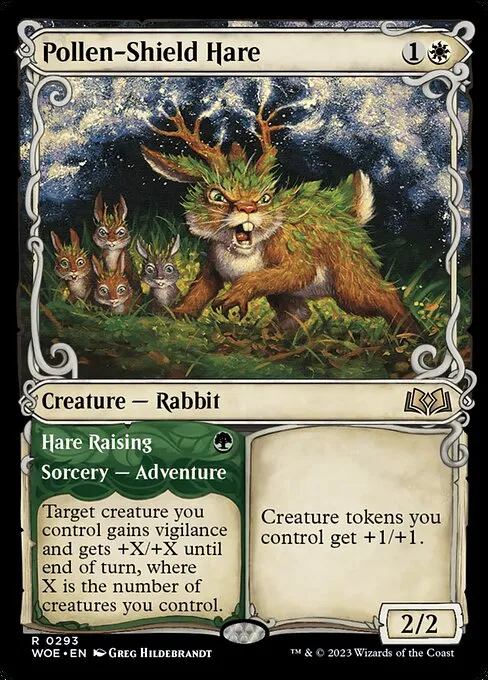 Pollen-Shield Hare // Hare Raising — Wilds of Eldraine