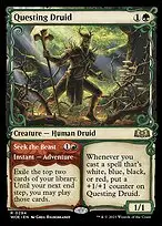 Questing Druid // Seek the Beast — Wilds of Eldraine