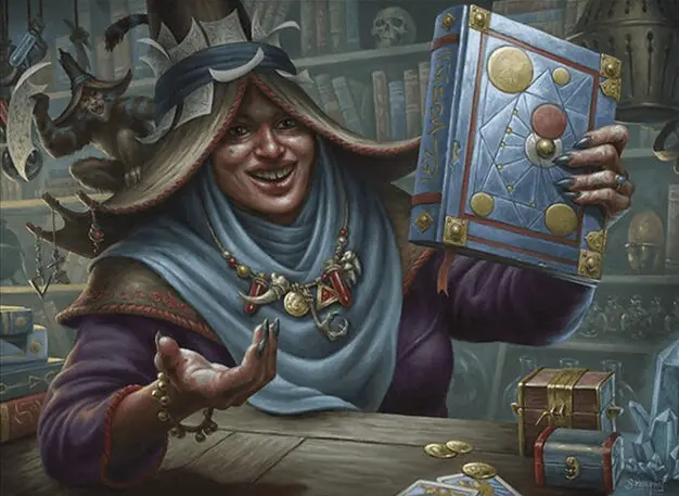 Art detail — Spellbook Vendor