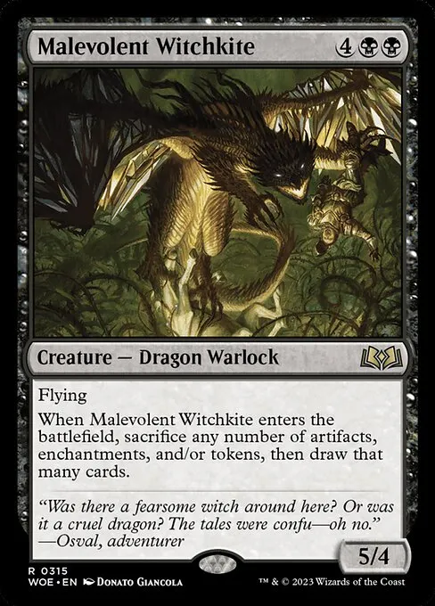 Malevolent Witchkite — Wilds of Eldraine
