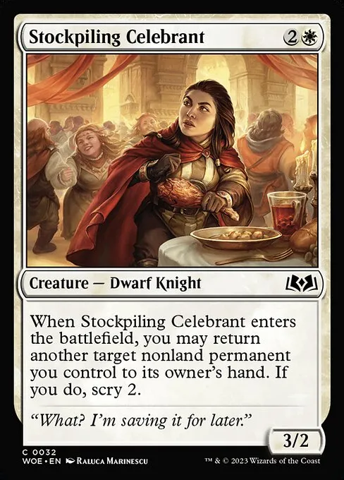 Stockpiling Celebrant — Wilds of Eldraine