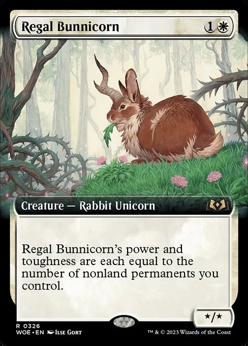 Regal Bunnicorn — Wilds of Eldraine