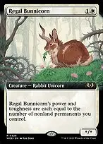 Regal Bunnicorn — Wilds of Eldraine