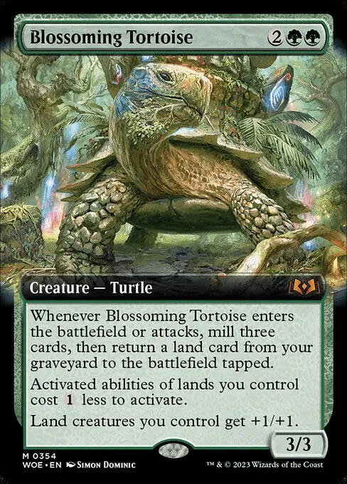 Blossoming Tortoise — Wilds of Eldraine