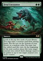 Feral Encounter — Wilds of Eldraine